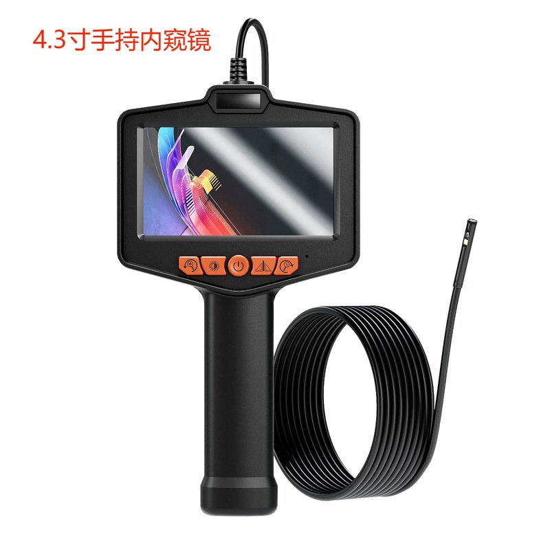 4.3inch ディスプレイ付き HD 内視鏡 1080P ハードワイヤー半硬質ワイヤー自動車修理工業用パイプラインカメラ|undefined