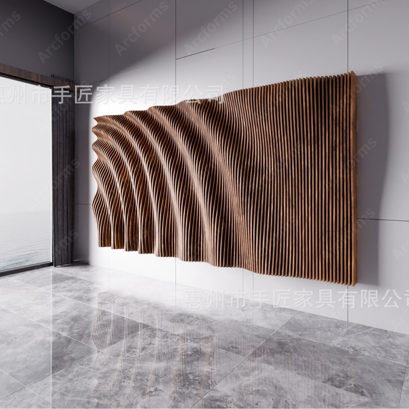 Decoración de Pared Cara de Madera Maciza, Decorativo, para Salón, Dormitorio y Hoteles image 15