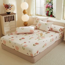 2025新款纯棉磨毛印花单床笠 床笠单件