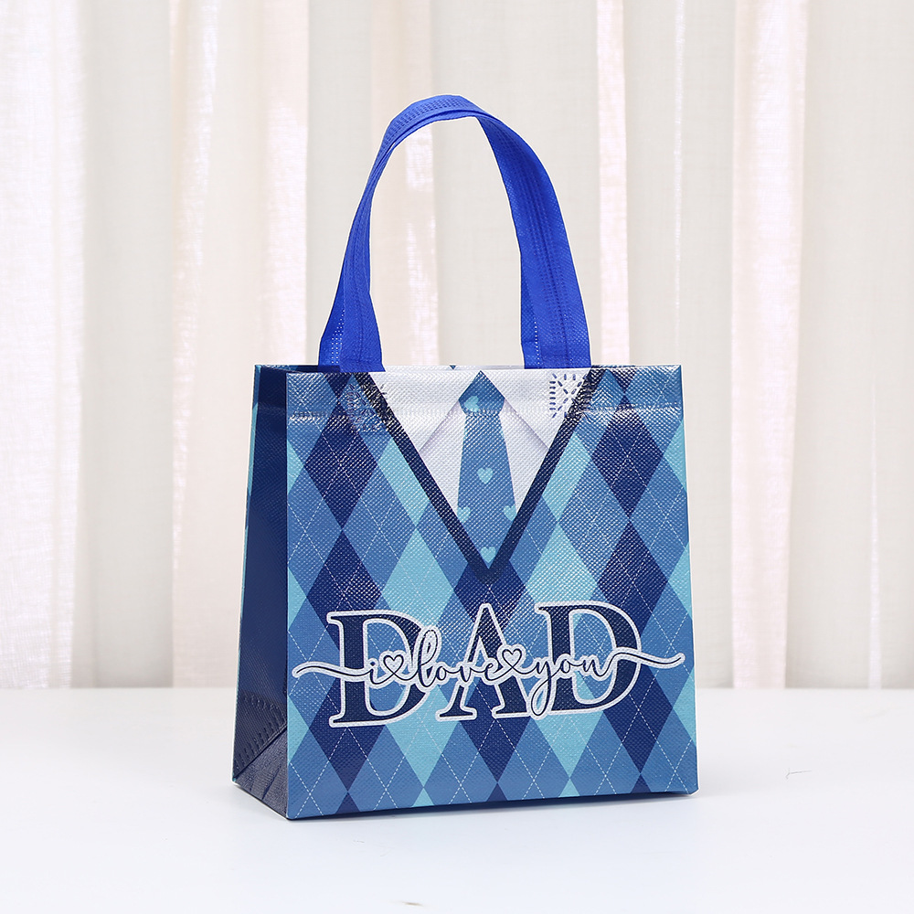 Paper Material Father'S Day Cute Slogan Bowtie Paper Casual Festival Gift Bags Party Supplies Gift Wrapping Supplies 1 Piece