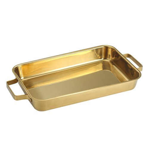 Korean stainless steel grilled fish plate oven pickled fish grill pan golden dry pot basin flat bottom rectangular hot pot induction cooker