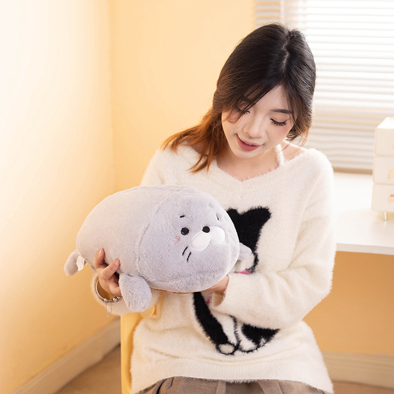 Animales marinos de dibujos animados pulpo foca muñeca juguete de peluche payaso muñeca de pez niños almohada muñeca de tela