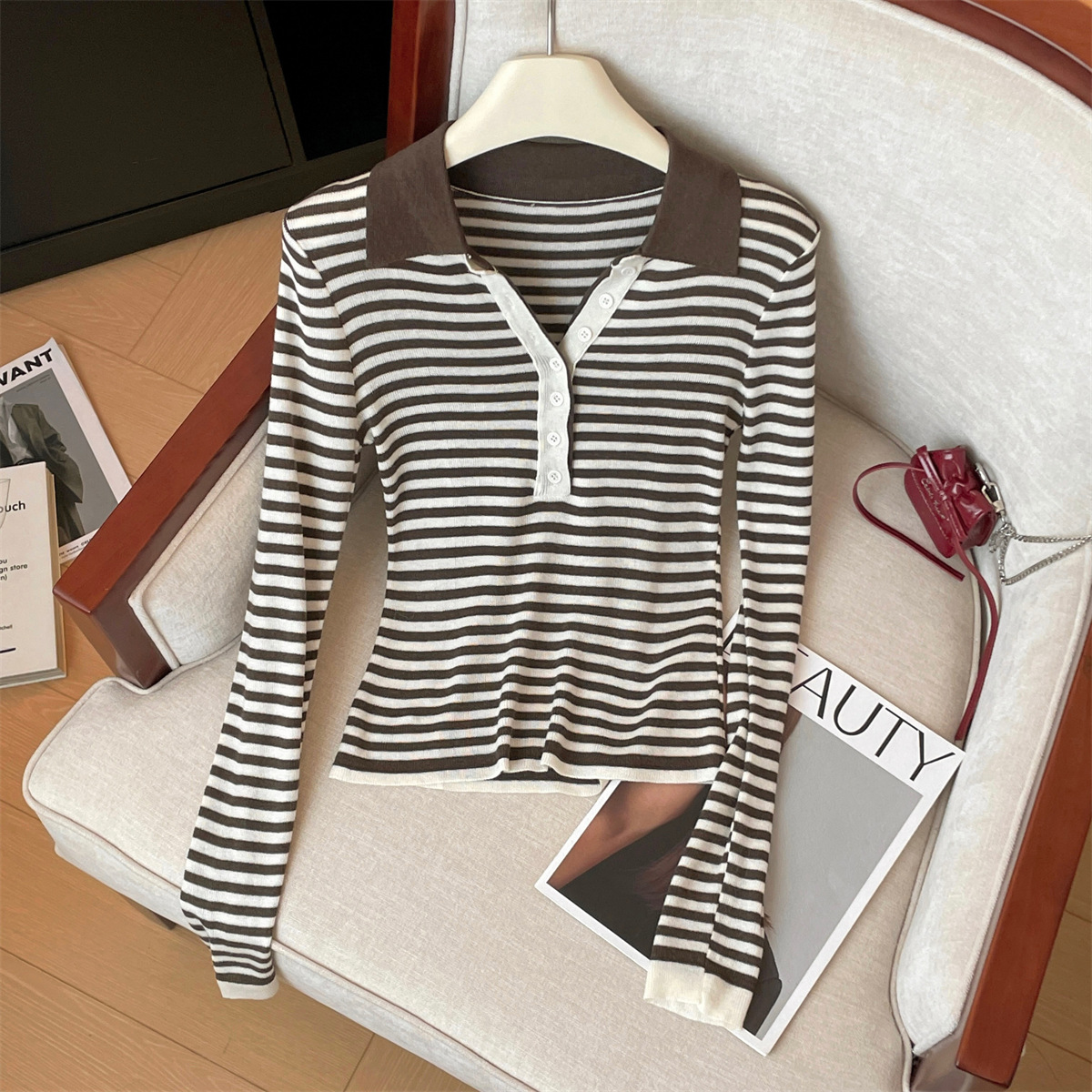 Autumn knitted sweater