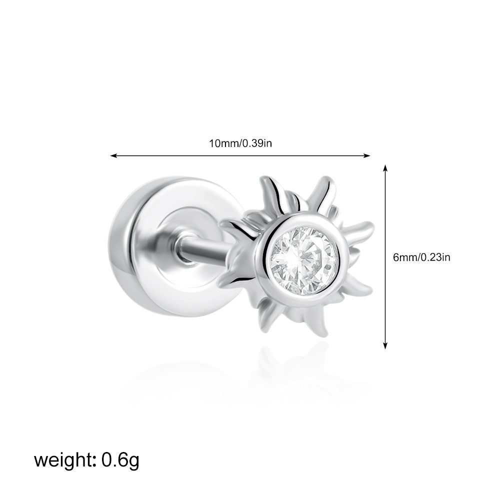 2g Weight 201 Stainless Steel Ear Needle Material Ear Studs Classification 1 Piece Quantity Casual, Daily Occasion Copper Material Star, Moon, Heart Shape Pattern All Seasons Season Women's Gender Plating Design Elegant, Simple Style Style 1 Piece Elegant Simple Style Star Moon Heart Shape Plating Copper Ear Studs 21