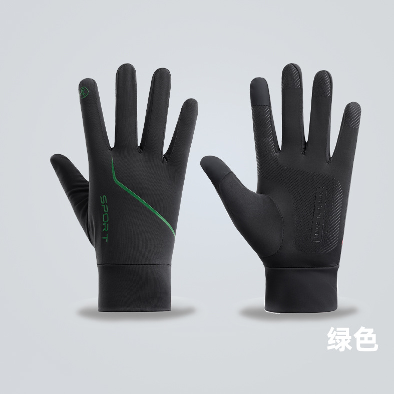 Guantes de ciclismo para hombres de verano delgados anti-UV antideslizante pantalla táctil transpirable conducir guantes de hielo de pesca image 11