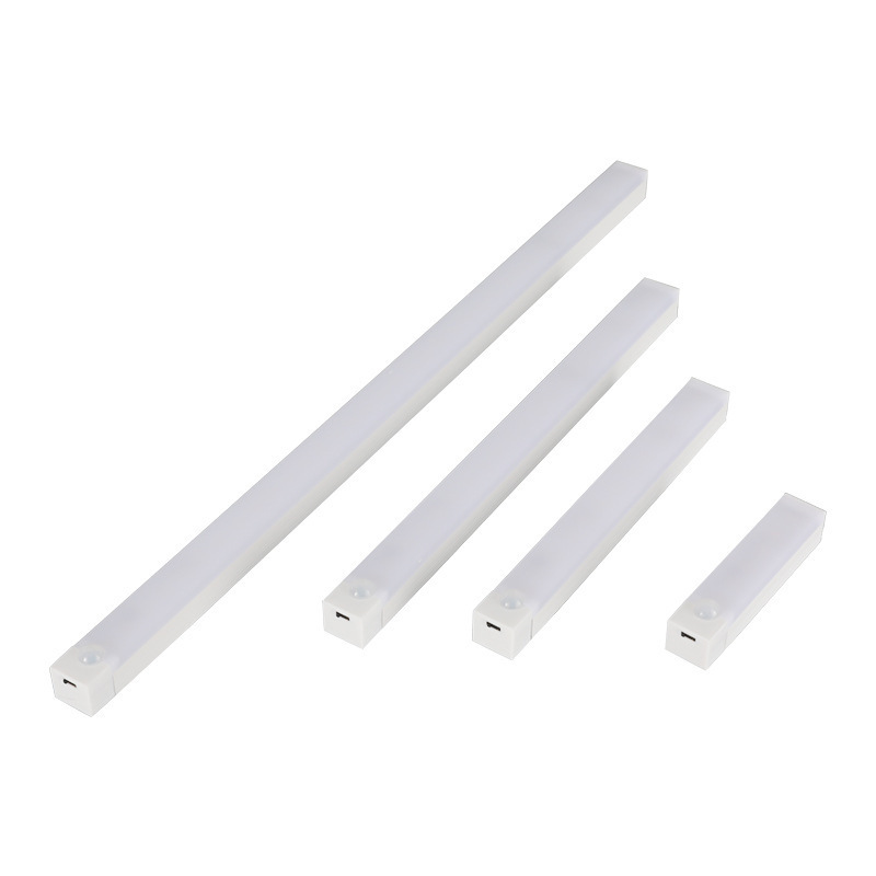 lámpara de inducción humana recargable inteligente ultra delgada magnetismo autoadhesivo barra larga led armario armario vinero tira de lámpara