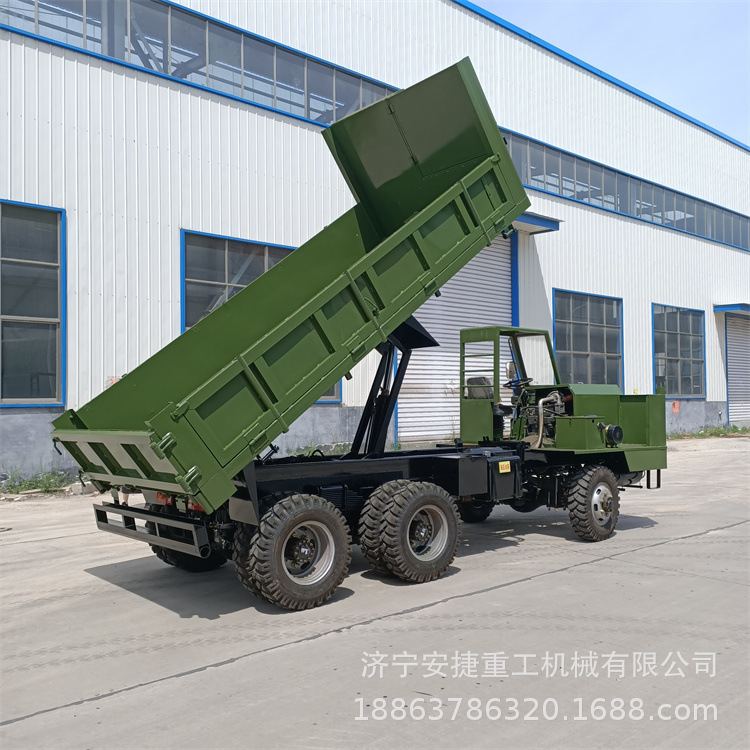 双顶自卸四不像运输车 山区拉毛竹农用运输车 10吨四驱矿用运输车