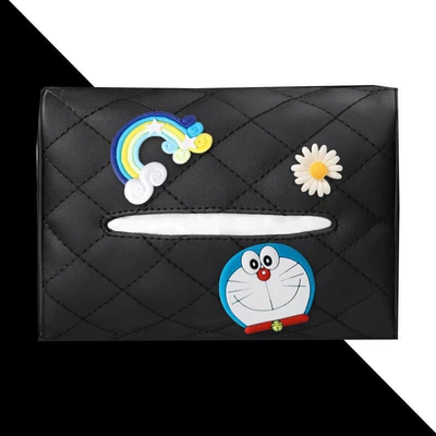 Internet Celebrity Car Tissue Box Car tissue box/set - black-doraemon
