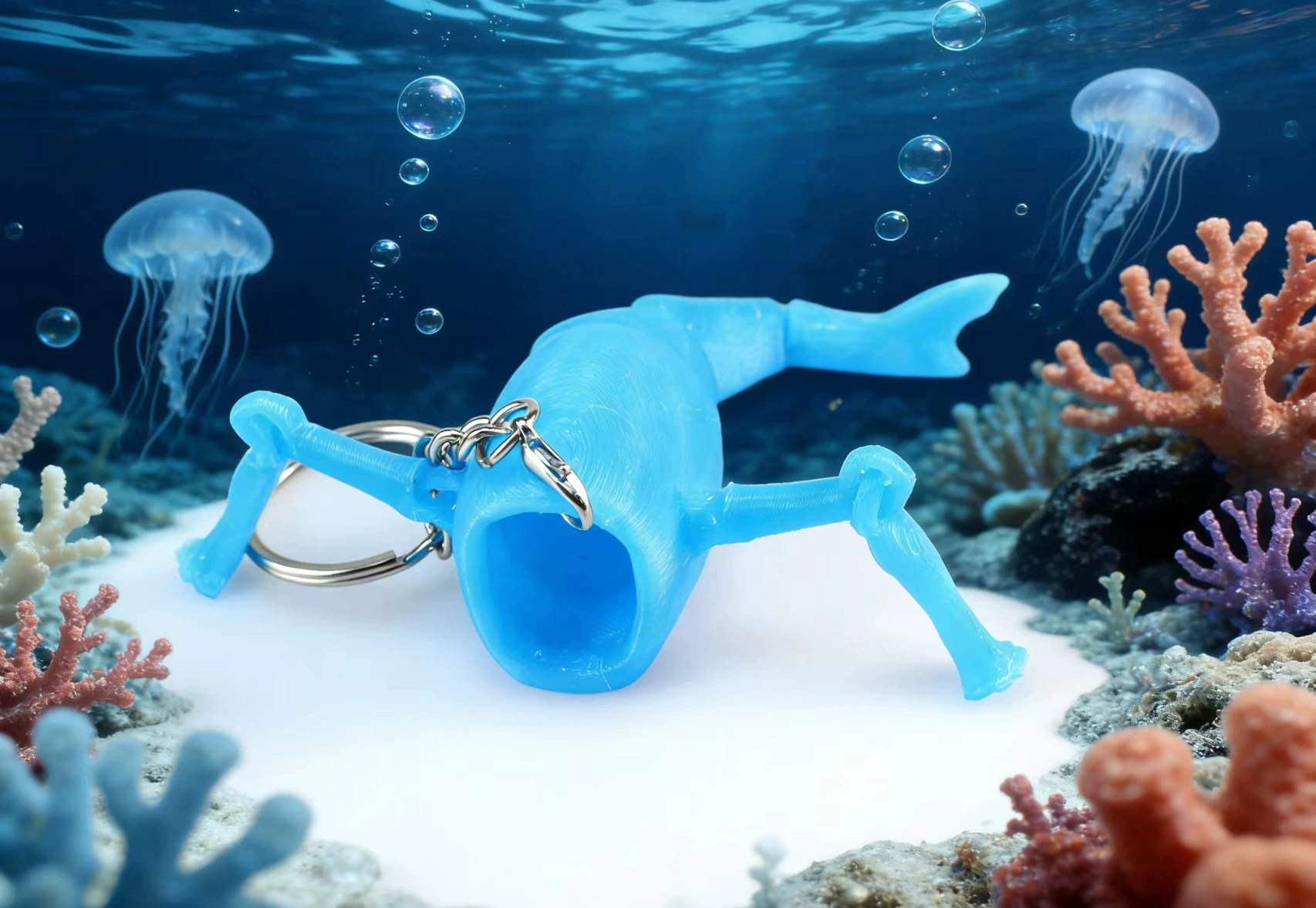 Кукольная игрушка Sea Eater 3D-печатная модель, гигантское морское чудовище Мая Бру Левиатан, движущиеся украшения