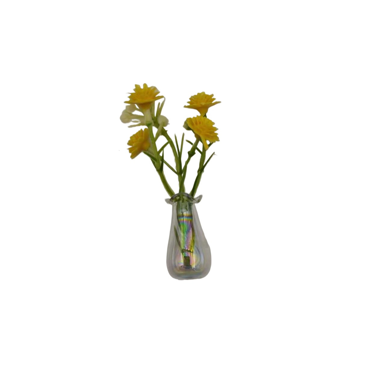 Ins mini-magnetic pequeño frasco de flores pegatinas de refrigerador DIY decoración artística botella de vidrio delicada gato debe recoger botella
