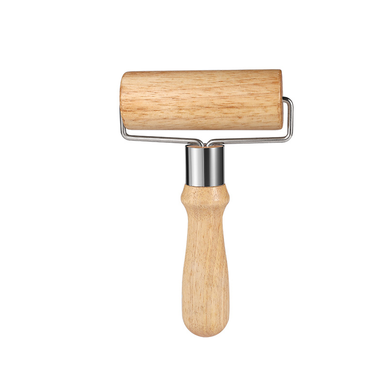 De una sola cabeza palo de harina de madera de cocina grueso mango de madera rodillo ahorro de mano de obra rodillo herramienta práctica para hornear