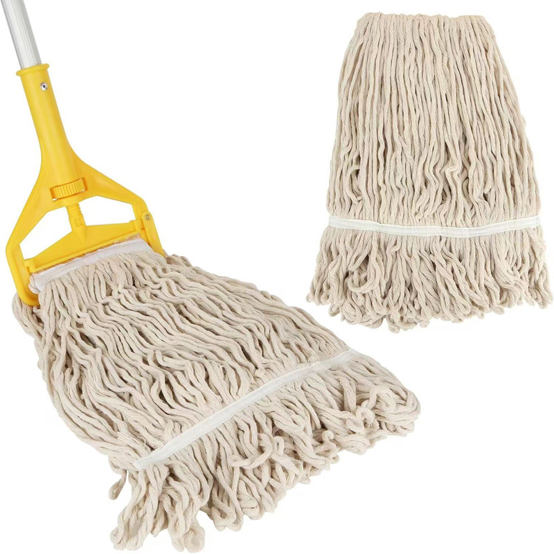 Cross-Border Amazon Commercial Industrial Mop Wooden Floor Wax Mop Pure Cotton Line Mop Removable and Washable Wax Mop Cross-Border Amazon Commercial Industrial Mop Wooden Floor Wax Mop Pure Cotton Line Mop Removable and Washable Wax Mop