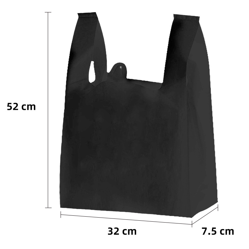 Bolsa de embalaje de chaleco de plástico desechable biodegradable bolsas de mano de supermercado bolsas ecológicas biodegradables de comida para llevar
