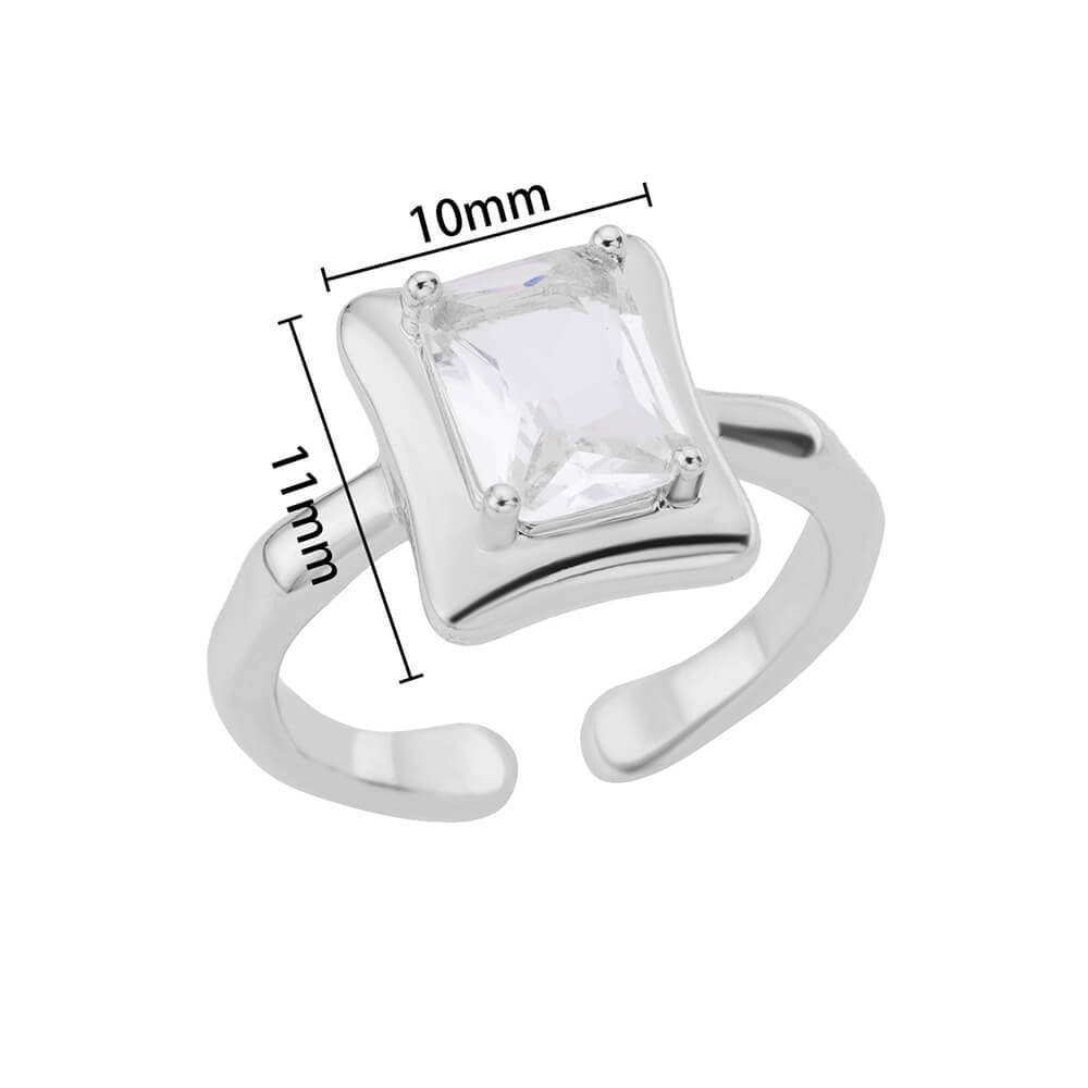 10g Weight Zircon Inlay Material Rings Classification Adjustable Ring Size 1 Piece Quantity Daily Occasion Copper Material Irregular, Heart Shape Pattern All Seasons Season Women's Gender Plating Design Elegant, Simple Style Style Wholesale Jewelry Elegant Simple Style Irregular Heart Shape Copper Zircon Plating Rings 23