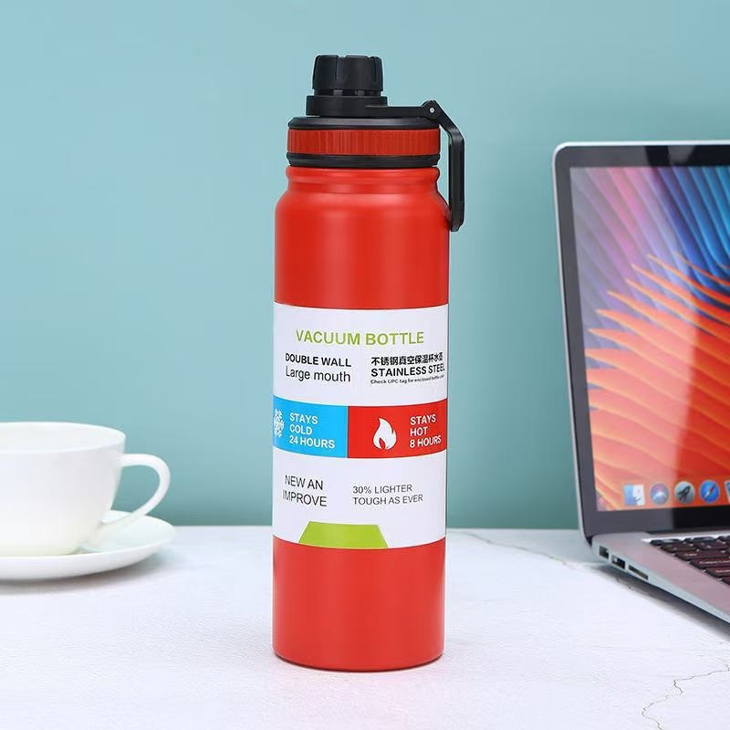 Transfronterizos simples de gran capacidad de la olla espacial 304 taza de acero inoxidable portable al aire libre separación de té de agua de la olla deportiva