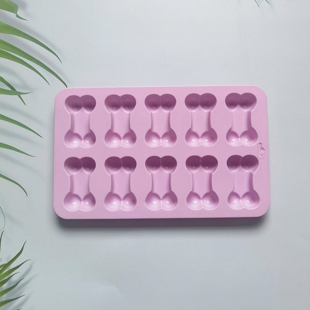 10 huesos 52 molde de silicona pastel helado pudín molde de postre jabón utensilios de cocción