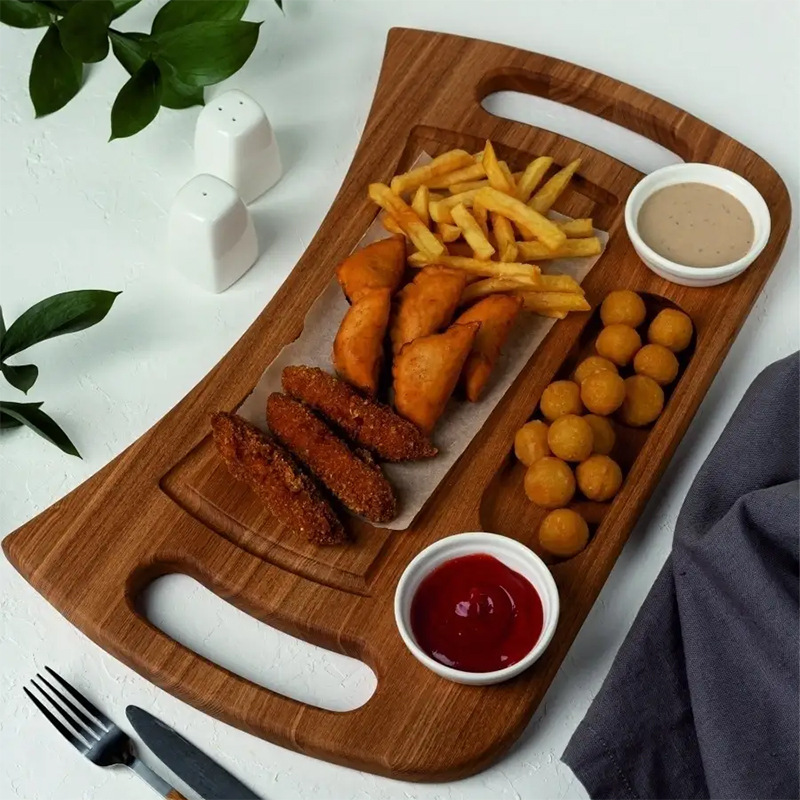Tabla de cortar de madera tabla de cortar hogar creativo irregular tabla de cortar postre merienda barbacoa filete pizza tablero bandeja