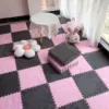 Gray + pink