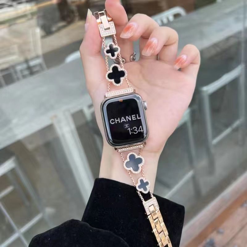 Apple iwatchS987654321世代の高度な気質の小さな香りのフリチラリア四つ葉のクローバーストラップに適しています。|undefined