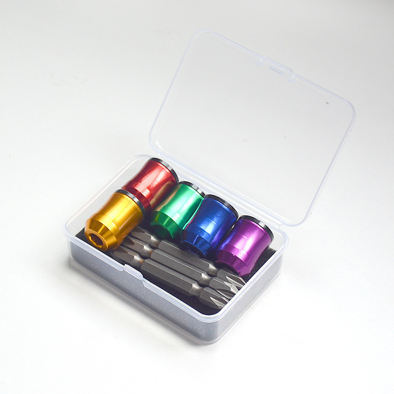 Localizador magnético de puntas de destornillador eléctrico transfronterizo, anillo magnético para puntas, soporte para puntas, magnetizador de puntas metálicas.