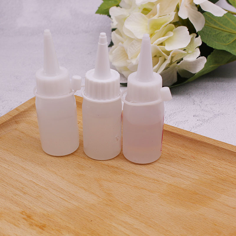 手工diy 酒精透明 麻绳胶水 材料 花边粘辅料圆盘 瓶子布料固定