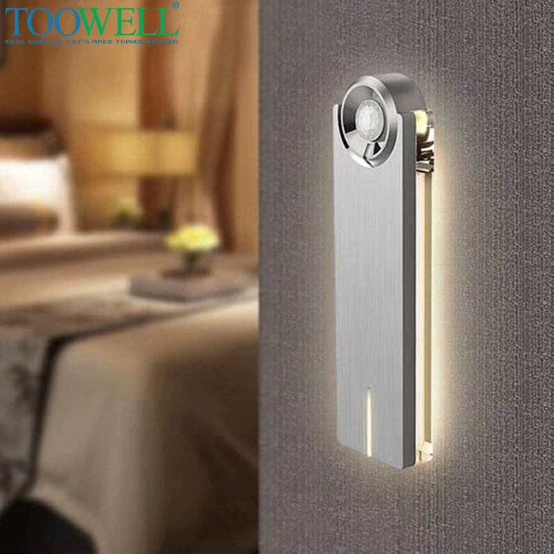 Креативный подарок Управление освещением Индукционная лампа человеческого тела батарея спальня проход настенный светильник умный дом шкаф лампа ночник