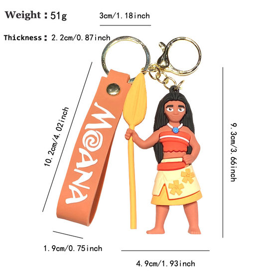 Movie Second Generation Ocean Edge Keychain Cross-border Creative Cartoon Pendant Car Key Chain Accessories Small Gifts