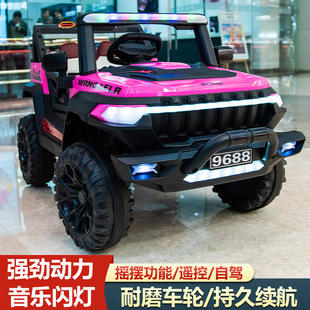 Two-Seater Children's Electric Off-Road Car, Can Be Used as an Adult Remote Control Car, Baby Toy Car, Dual-Drive Four-Wheel Drive Electric Car
