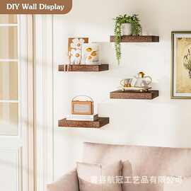 壁挂式墙面多层置物架客厅墙面一字隔板置物架客厅卧室花盆整理架