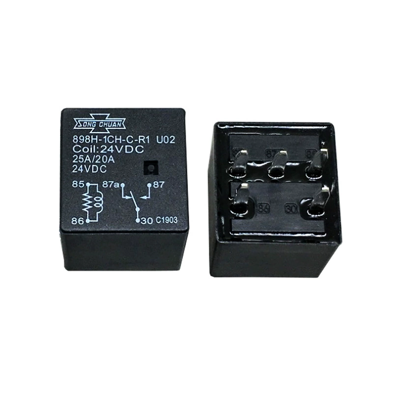 Оригинальное реле Songchuan 898H-1CH-C-R1 U02 24VDC высокомощное постоянного тока автомобильное реле 25A