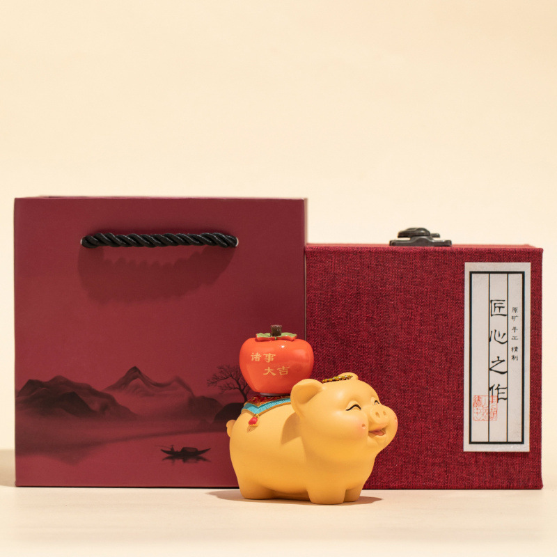 大象猪创意礼品公司店铺开业乔迁吉祥物工艺品伴手礼朋友生日礼物|undefined