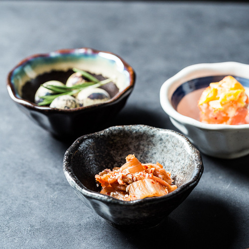 家用陶瓷碗日式复古料理店商用小菜调料碗地摊货源碗批发蘸料碗