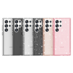 終結者適用三星S24手機殼透明S23Ultra防摔保護硬殼S22外貿閃粉