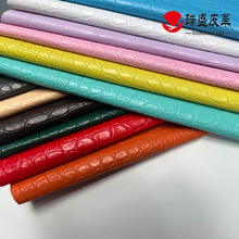 PVC皮革0.5厚水刺鳄鱼纹动物纹电子包装革首饰盒酒盒面料革人造革