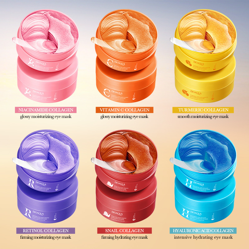 Cross-Border Vitamin C Eye Mask 80Pcs Collagen Brightening Moisturizing Eye Mask Foreign Trade Skin Care Products Wholesale