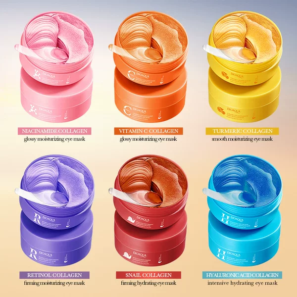 Cross-Border Vitamin C Eye Mask 80Pcs Collagen Brightening Moisturizing Eye Mask Foreign Trade Skin Care Products Wholesale