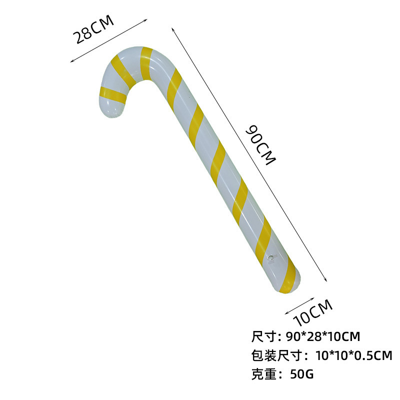 Nuevo producto transfronterizo: Bola navideña inflable para decoración de fiestas, decoración de patios, bastón, diversión al aire libre, ambiente festivo, adorno.