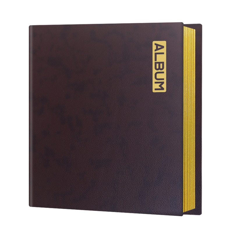 A4 다크 브라운/20 페이지 화이트 카드