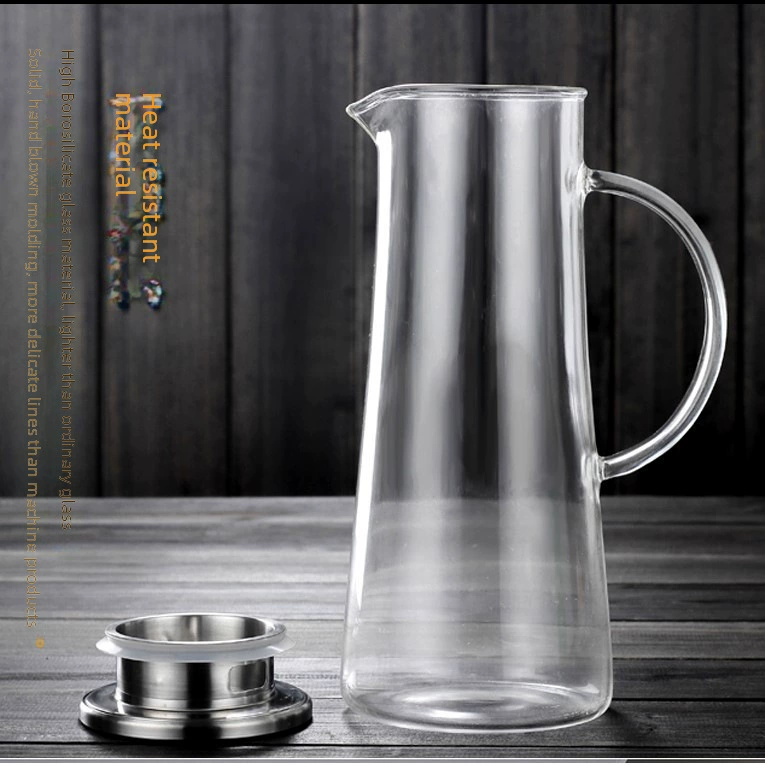 Glass capacious teapot, cigarette holder, flavored tea, explosion-proof tea set, increased thickness