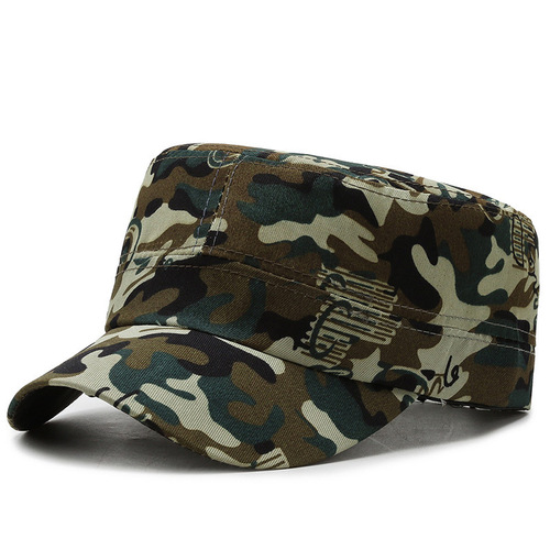Summer and Autumn Thin Disposable Labor Protection Volunteer Student Fashion Military Training Sun Protective Flat Top Hat Men Construction Dustproof Sun Hat
