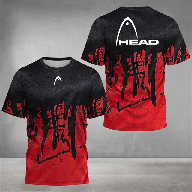 Deportes para hombres malla suelta transpirable manga corta cuello redondo camiseta venta directa de fábrica impresión digital 3D