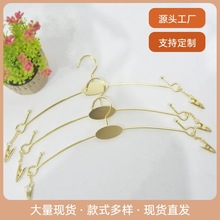 厂家批发内裤架衣撑文胸服装店内衣厂商专用展示衣挂金属内衣架