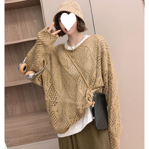 Summer elegant knitted long-sleeve