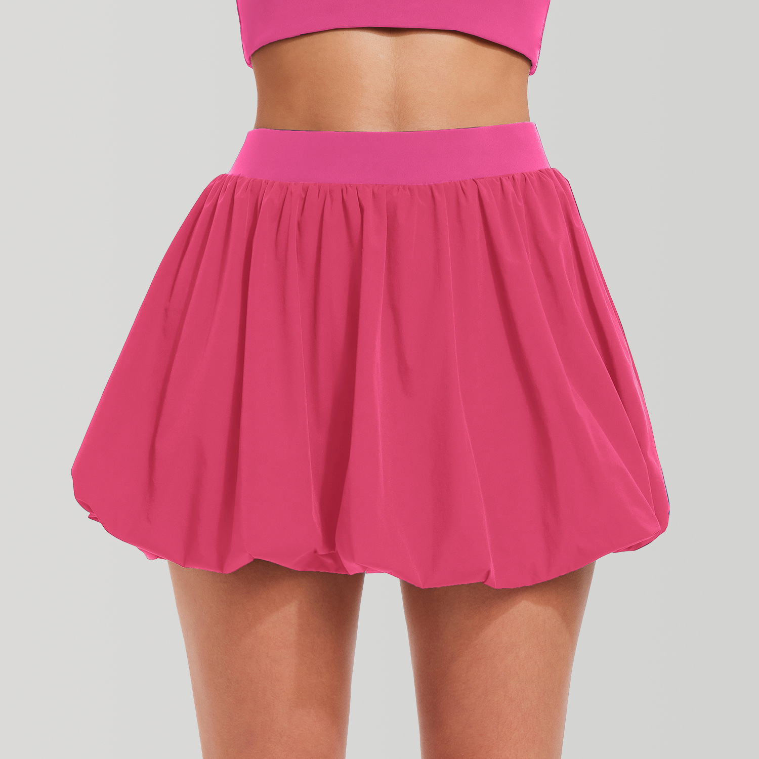 Falda deportiva corta Caijue para mujer, de cintura alta, antiexposición, plisada, con vuelo en A, falda tipo capullo de flor para bádminton y tenis.