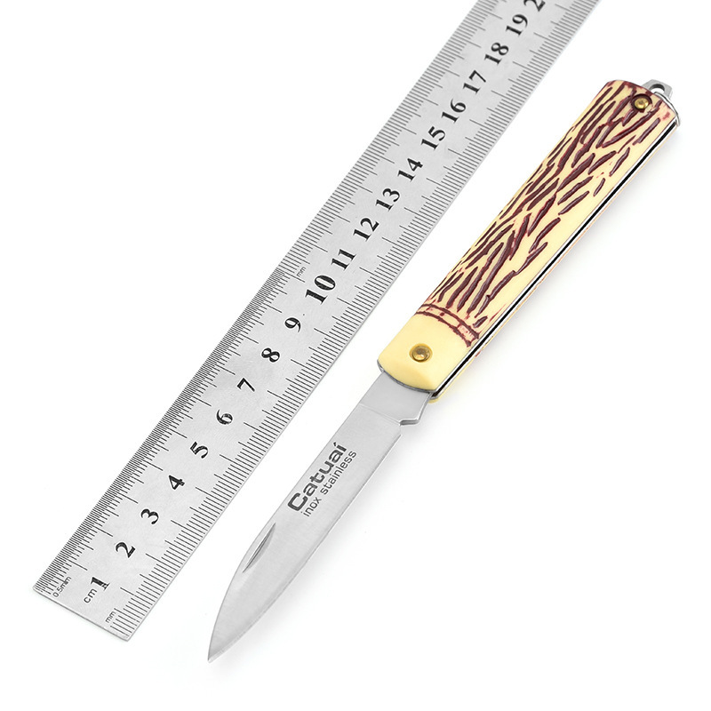 厂家批发不锈钢户外折叠小刀随身便携野营战术户外折刀