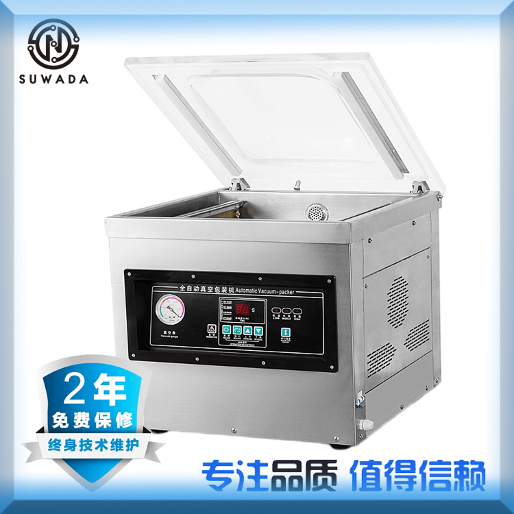 Máquina envasadora al vacío doméstica de sobremesa, apta para seco y húmedo