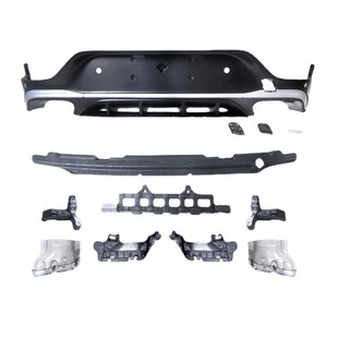 Suitable for Mercedes-Benz GLC modified tail lip tail throat AMG GLC63 four tail throat COUPE