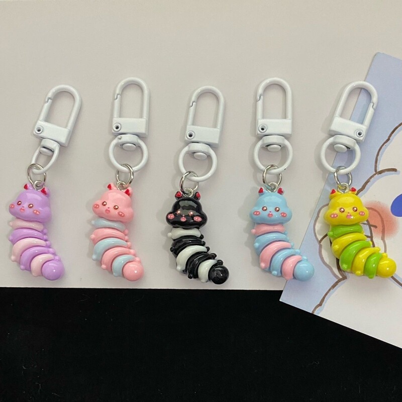 Personalized Cartoon Caterpillar Keychain Pendant Personalized All-match Pendant Bag Creative Pendant Bag Small Jewelry