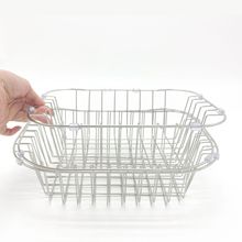 不锈钢水槽组件沥水篮洗菜篮 水槽沥菜篮子钢丝收纳篮sink basket