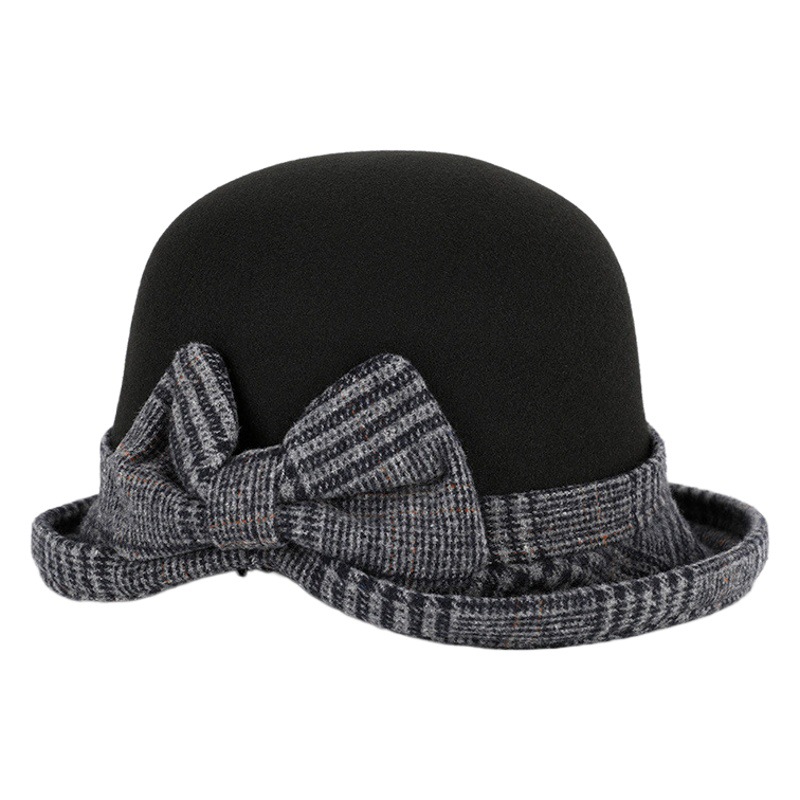 Sombrero de las mujeres otoño e invierno nuevo sombrero de lana de las mujeres moda plegable suave conformación cúpula caliente cuenca sombrero al por mayor